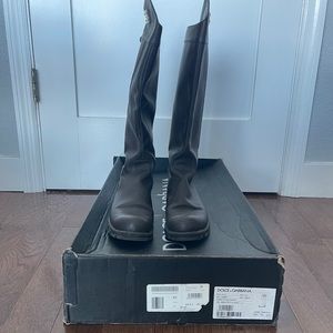 Dolce & Gabbana Rubber Coated Tall Boots